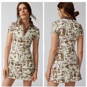 Urban Outfitters Hazel Printed Mini Dress!